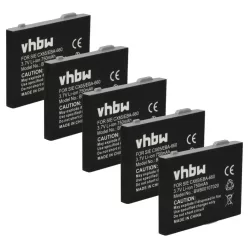   5x Akkumulátor Siemens EBA-660, EBA-670, EBA-760 helyett Siemens vezetékes telefonhoz - 750 mAh 3.7 V Li-Ion