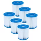 6 db szűrőbetét Intex 28125EH Easy Set Ocean Reef medencéhez és másokhoz, 29007E H típus helyett