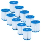 10x Szűrőpatron Intex 28125EH Easy Set Ocean Reef medencéhez és másokhoz, 29007E H típus helyett