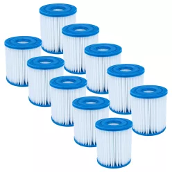   10x Szűrőpatron Intex 28125EH Easy Set Ocean Reef medencéhez és másokhoz, 29007E H típus helyett