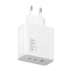   Xiaomi 90 W-os HyperCharge hálózati töltőadapter (3 portos, EU), BHR087MEU, MDY-19-EK, 67379