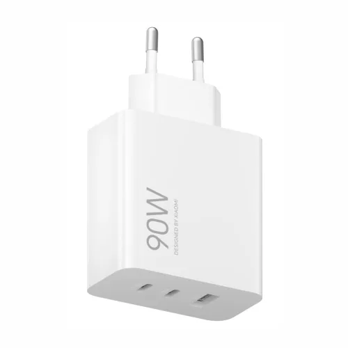 Xiaomi 90 W-os HyperCharge hálózati töltőadapter (3 portos, EU), BHR087MEU, MDY-19-EK, 67379