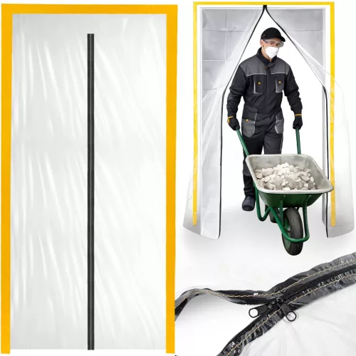Extralink egyszerű porvédő ajtófüggöny, 110 × 220 cm