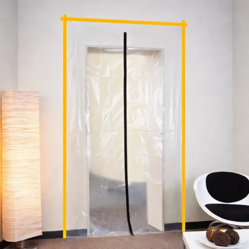 Extralink egyszerű porvédő ajtófüggöny, 110 × 220 cm