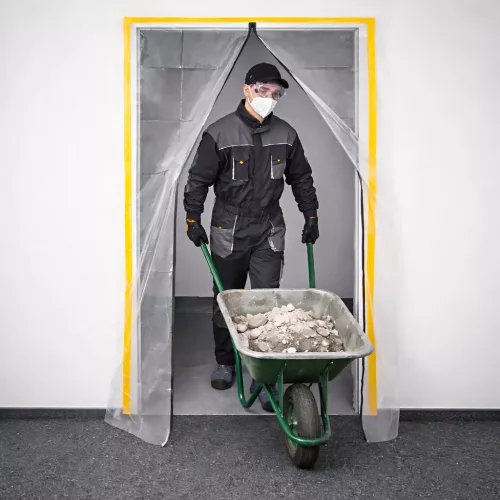 Extralink egyszerű porvédő ajtófüggöny, 110 × 220 cm