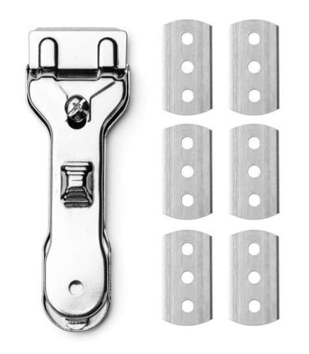 ANFI ceramic plate scraper + blade set