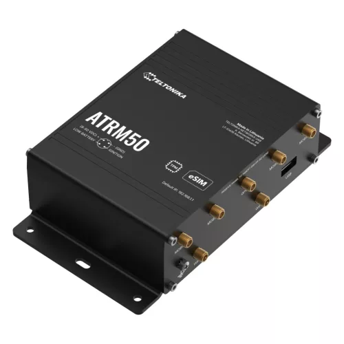 Teltonika ATRM50 ipari 5G router | 4x M12 GbE, Wi-Fi 5, dual SIM, eSIM, GPS