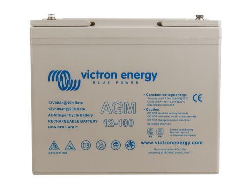 Victron Energy 12V/100Ah AGM Super Cycle ciklikus / szolár akkumulátor