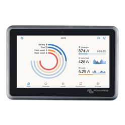   Victron Energy Ekrano GX kommunikációs központ és érintőkijelzős rendszerfelügyelet