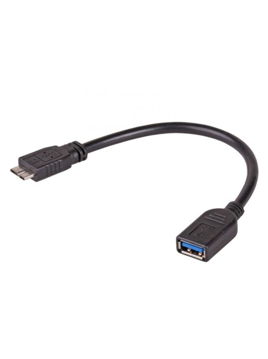 Akyga AK-AD-30 USB 3.0-AF / microUSB 3.0-B 15cm Adapter Black