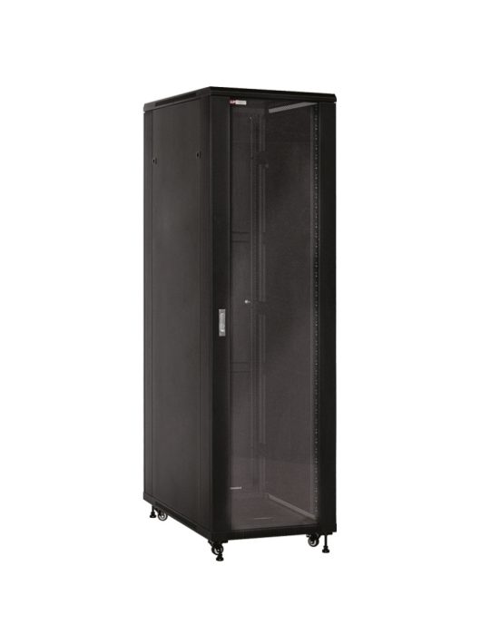 WP Standing Network Rack RNB Series 19" 42U 600x600mm Mounted, Black RAL 9005