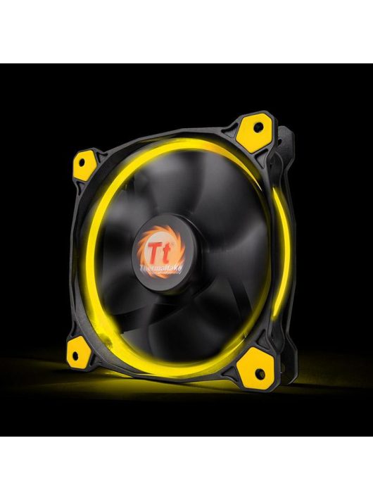 Thermaltake CL-F038-PL12YL-A Riing 12cm Cooler Black/Yellow LED