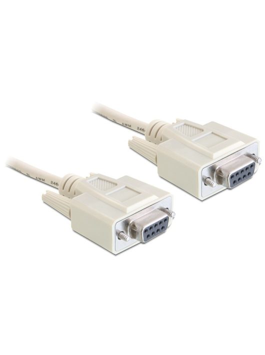 DeLock Cable Serial Null modem 9 pin female > 9 pin female 1,8m