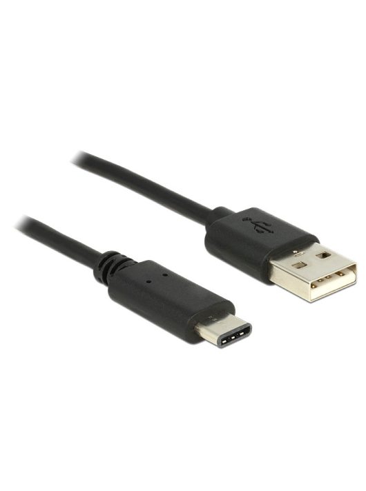 DeLock Cable USB 2.0 Type-A male > USB Type-C 2.0 male 0.5m Black