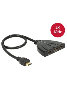   DeLock HDMI UHD Switch 3x HDMI in > 1x HDMI out 4K with integrated cable 50 cm