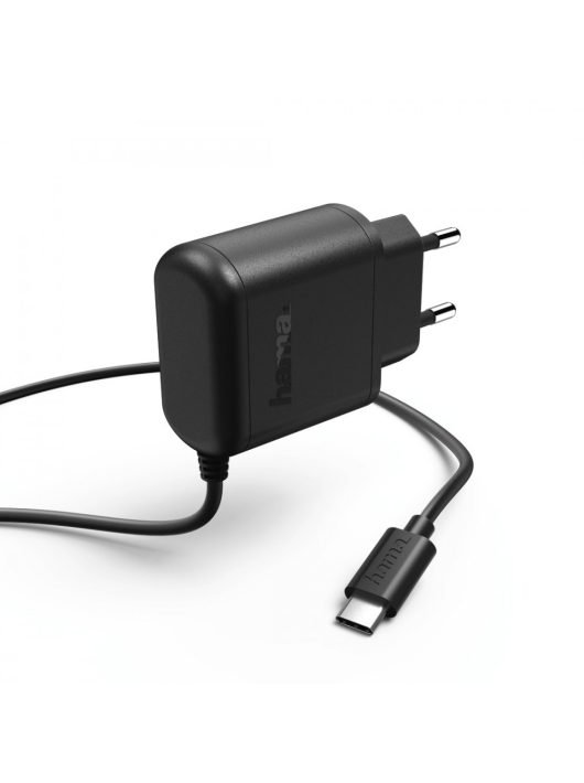 Hama USB Type-C Charger 3A Fekete