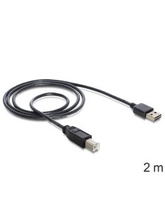   DeLock Cable EASY-USB 2.0 Type-A male > USB 2.0 Type-B male 2m Black