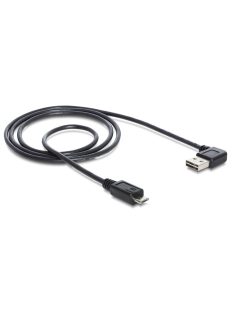   DeLock Cable EASY-USB 2.0 Type-A male angled left / right > USB 2.0 Type Micro-B male 1m Black