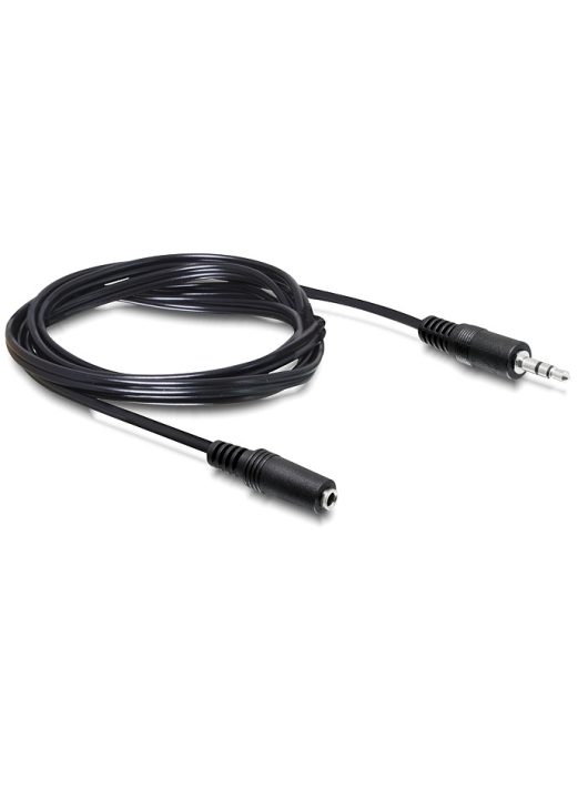 DeLock Extension Cable Audio Stereo jack 3.5 mm male / female 3m Black