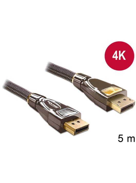 DeLock Cable Displayport 1.2 male > Displayport male 4K 5m PREMIUM