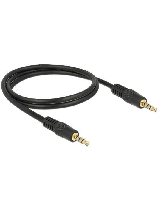 DeLock Cable Stereo Jack 3.5 mm 4 pin male > male 1m