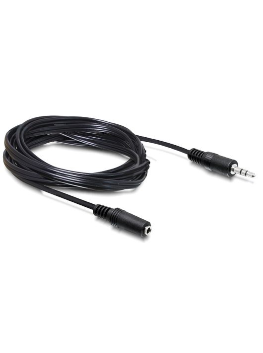 DeLock Extension Cable Audio Stereo jack 3.5 mm male / female 5m Black