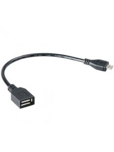 Akasa microUSB - USB Type-A OTG kábel 15cm Black