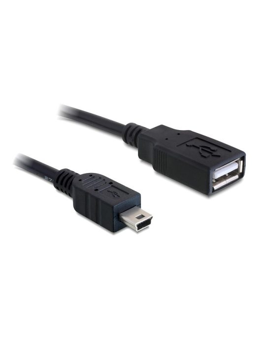 DeLock Cable USB 2.0-A female > mini USB male 0,5m