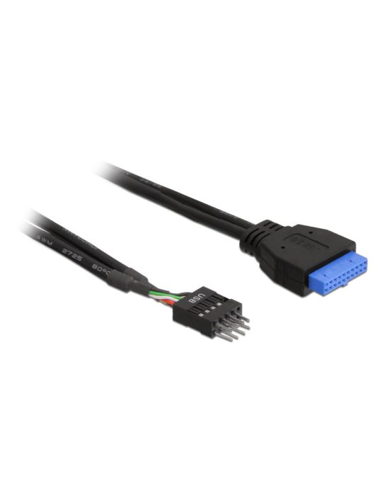 DeLock Cable USB 3.0 pin header female > USB 2.0 pin header male 30cm