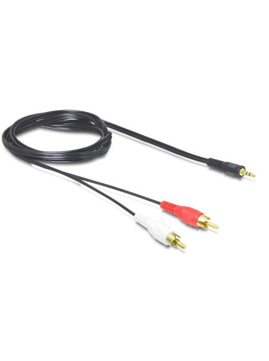 DeLock Cable Audio 3.5 mm stereo jack male > 2 x RCA male 1,5m