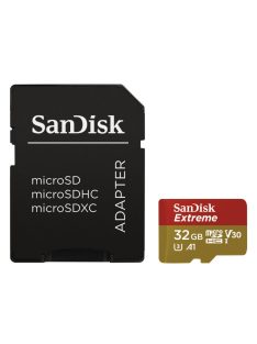   Sandisk 32GB microSDHC Extreme Class 10 UHS-I V30 A1 + adapterrel