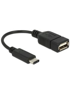   DeLock Adapter cable USB Type-C 2.0 male > USB 2.0 type A female 15cm Black