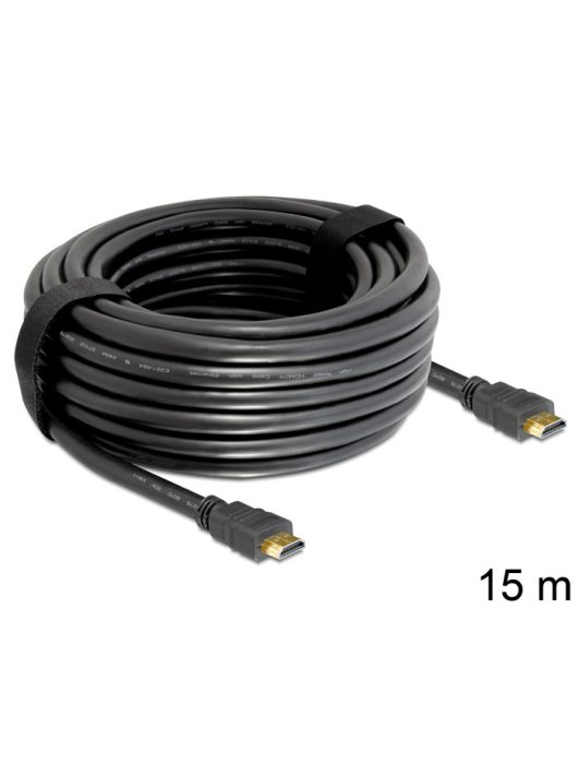 DeLock Cable High Speed HDMI with Ethernet ? HDMI A male > HDMI A male 15m