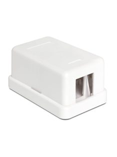 DeLock Keystone Surface Mounted Box 1 Port White