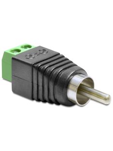 DeLock Adapter RCA male > Terminal Block 2 pin