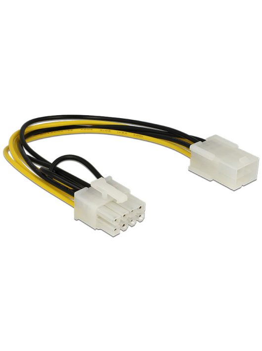 DeLock Power Cable PCI Express 6 pin female > PCI Express 8 pin male 20cm