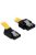 DeLock Cable SATA 6 Gb/s male straight > SATA male upwards angled 50cm Yellow Metal