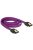 DeLock SATA cable 6 Gb/s 100 cm straight / straight metal Purple Premium