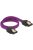 DeLock SATA cable 6 Gb/s 30cm straight / straight metal Purple Premium