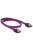 DeLock SATA cable 6 Gb/s 50cm straight / straight metal Purple Premium