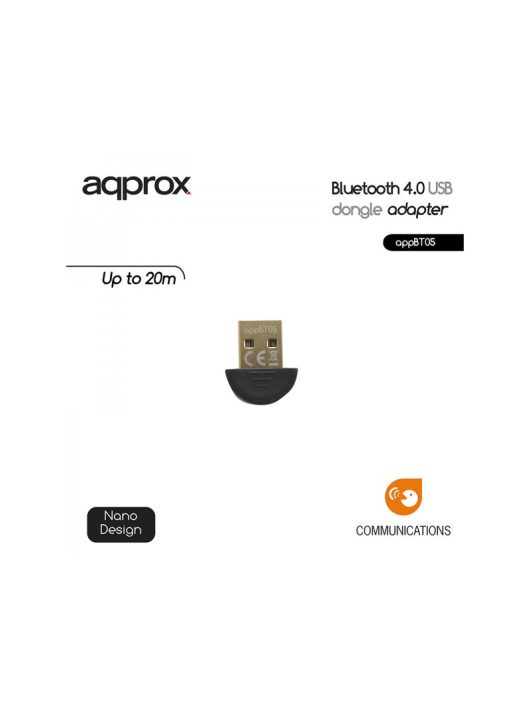 Approx APPBT05 Bluetooth 4.0 USB Adapter Black