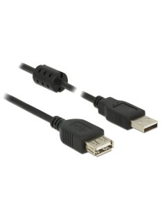   DeLock Extension cable USB 2.0 Type-A male > USB 2.0 Type-A female 1m Black