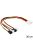 DeLock Cable power Molex 4 pin male > 4x 2 pin fan