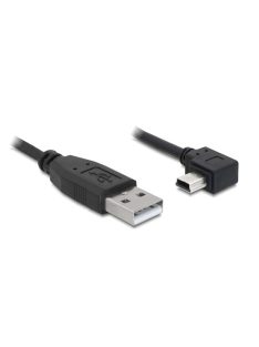   DeLock Cable USB 2.0-A male > USB mini-B 5pin male angled 0,5m