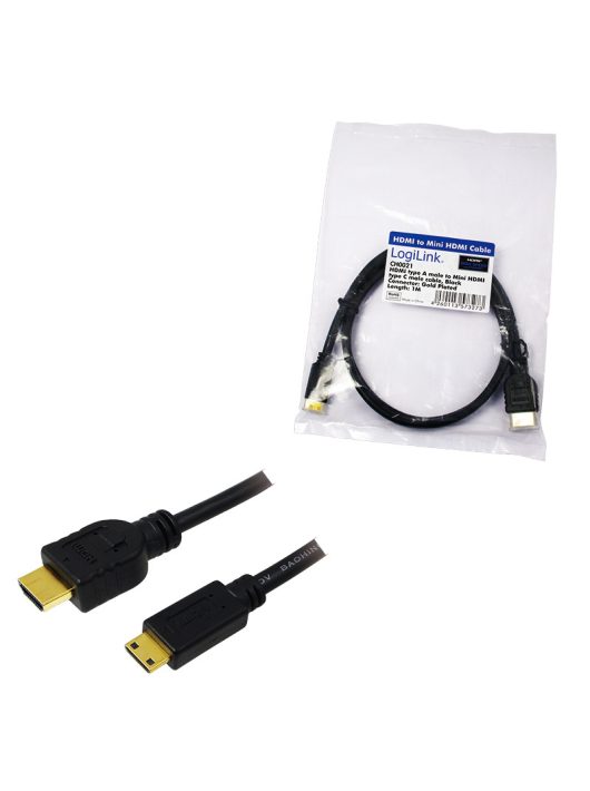 Logilink CH0021 HDMI to HDMI Mini High Speed Cable w.E. 1m Black