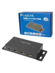 Logilink UA0141A 4-Port USB 2.0 Hub Black