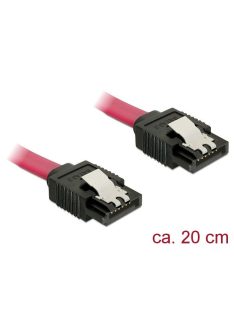   DeLock Cable SATA 6 Gb/s female straight > SATA female straight 20cm Red Metal