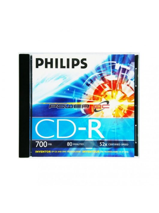 Philips CD-R 80 52x vastag tok 1db/cs (1-es címke)