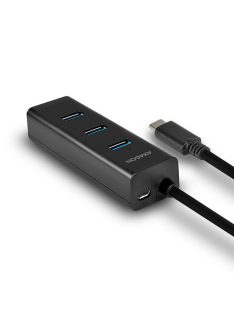 AXAGON HUE-S2C USB-C 3.1 Charging Hub Black