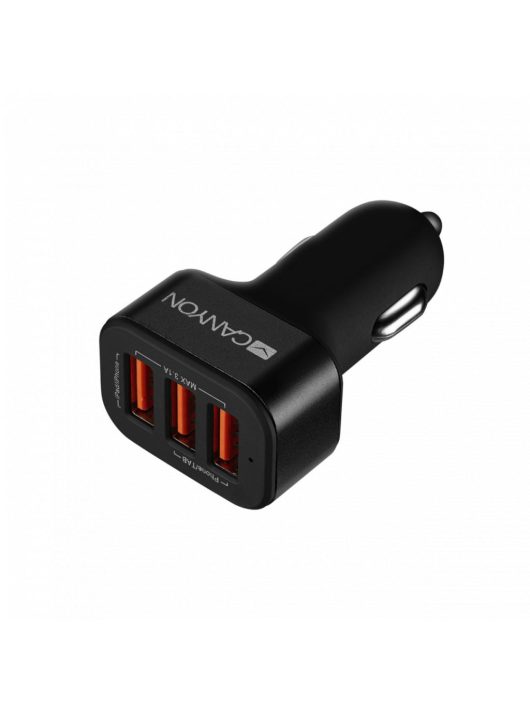 Canyon CNE-CCA06B Triple USB Car Charger 3.1A Black